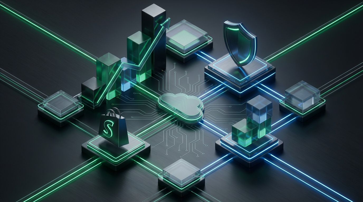 Titelbild für den Blogbeitrag: Shopify SEO Agentur: Mehr Umsatz ohne Traffic-Verlust | Cloudox